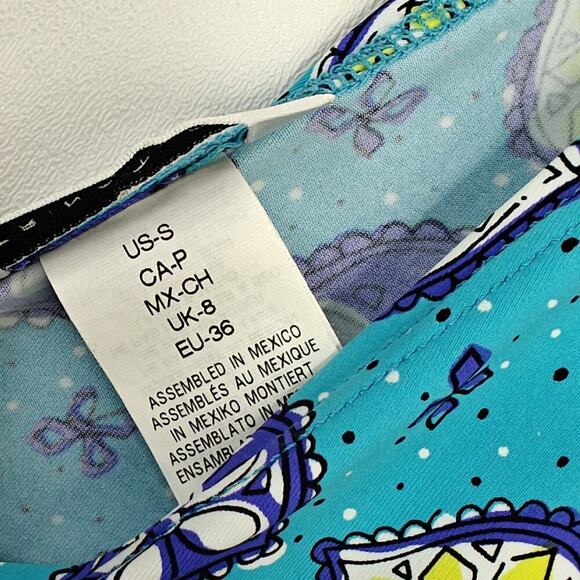 Trina Turk Corsica Caftan Tunic Swim Coverup Size Small Multicolored Boho Beach - Picture 10 of 12